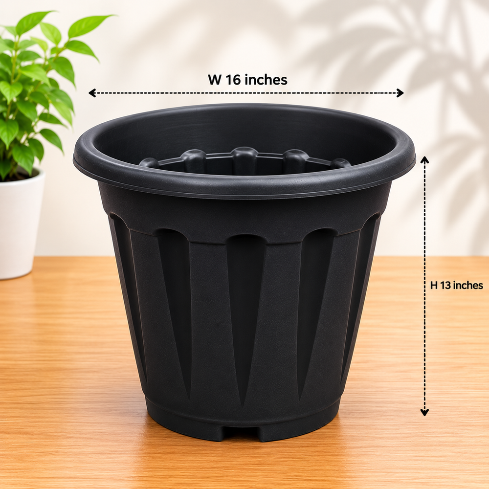 16inches black pot design