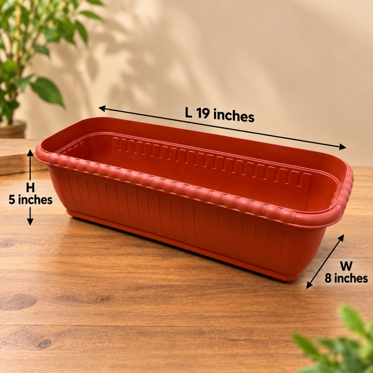 New Rectangular pot (5x8x19) set of 4 pots