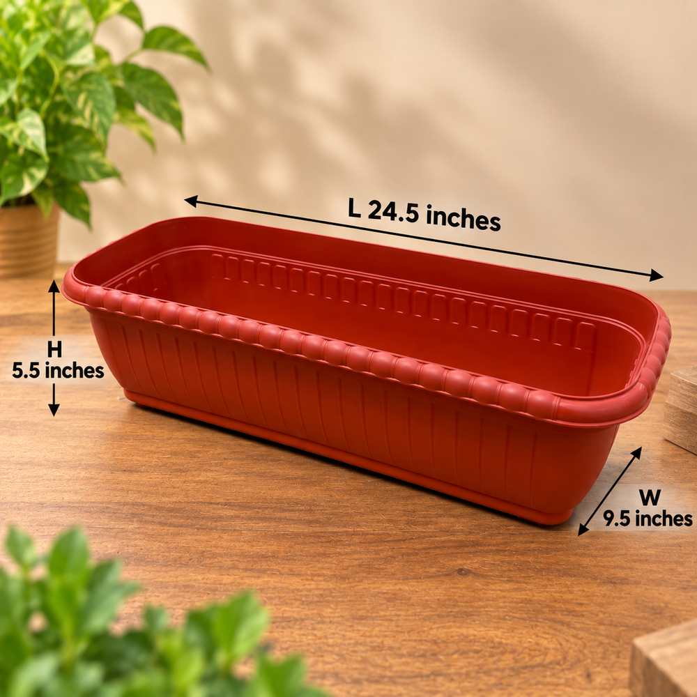 New Rectangular pot (5.5x9.5x24.5) set of 4 pots