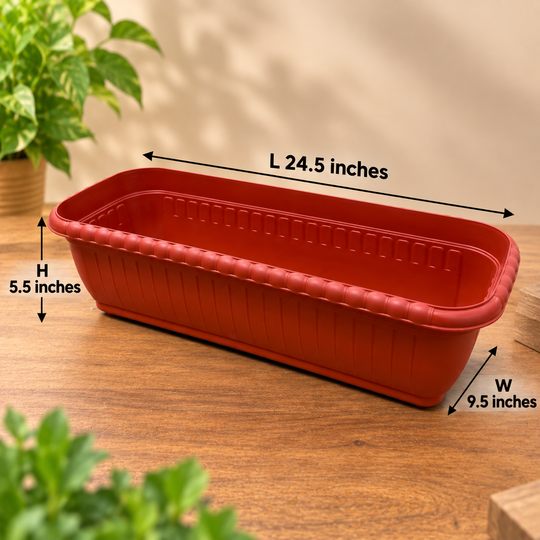 New Rectangular pot (5.5x9.5x24.5) set of 4 pots