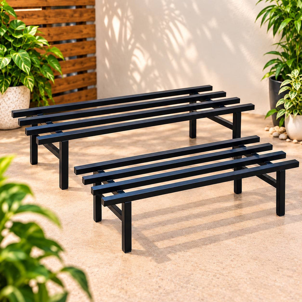 Heavy-Duty Plant Stand for Balcony 2 Pc/Plant Stand for Indoor & Outdoor | Thick Metal Stand,