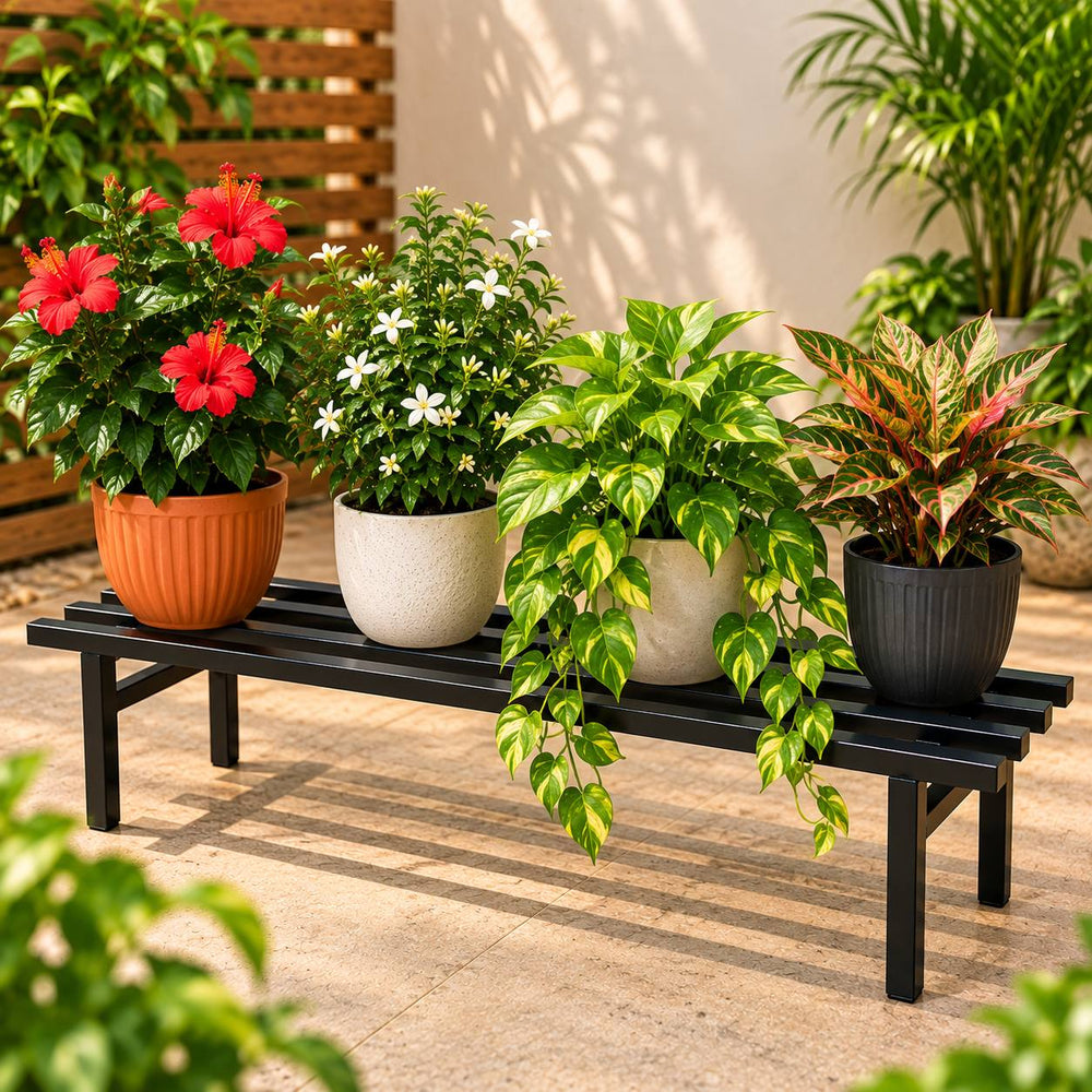 Heavy-Duty Plant Stand for Balcony 2 Pc/Plant Stand for Indoor & Outdoor | Thick Metal Stand,