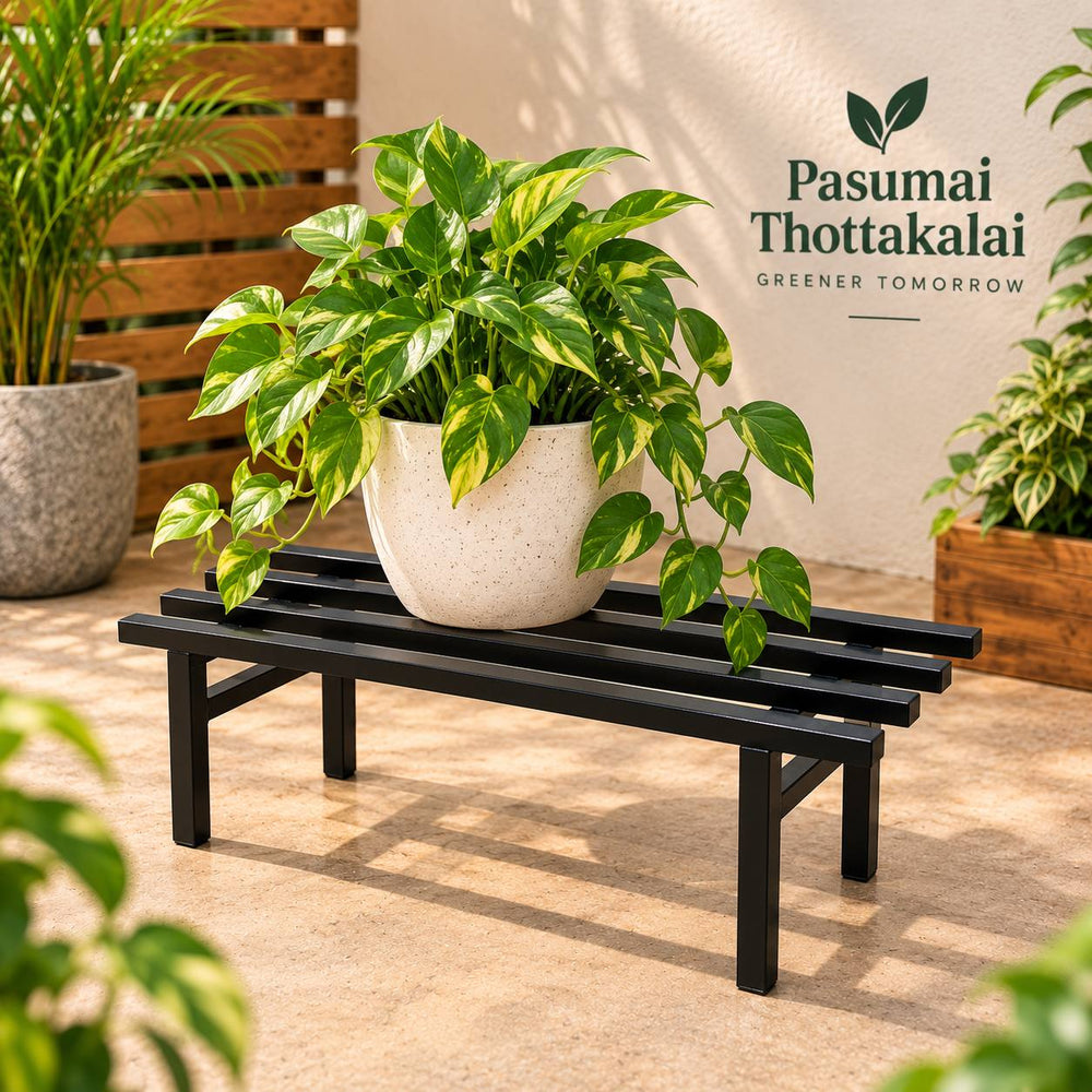 Heavy-Duty Plant Stand for Balcony 2 Pc/Plant Stand for Indoor & Outdoor | Thick Metal Stand,