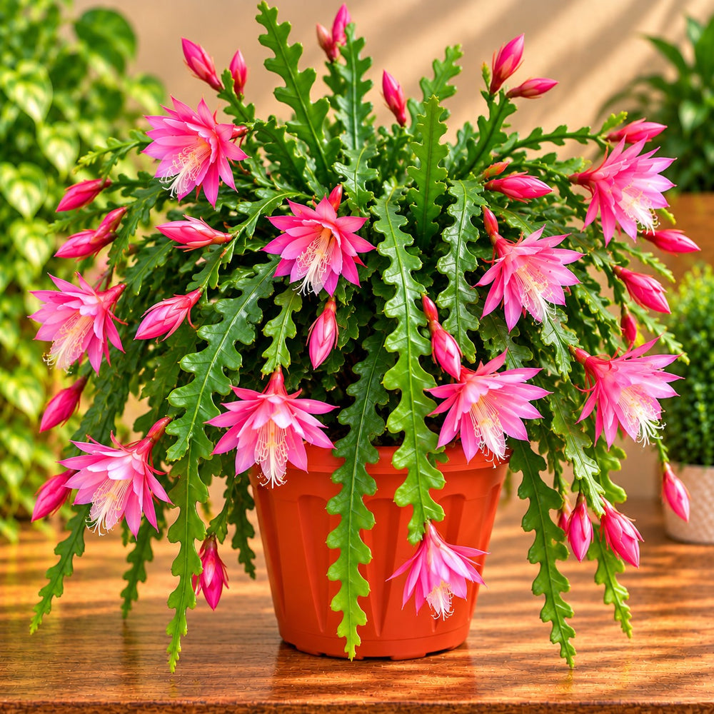 FISHBONE CACTUS HANGING POT