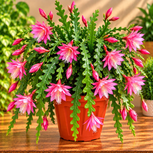FISHBONE CACTUS HANGING POT