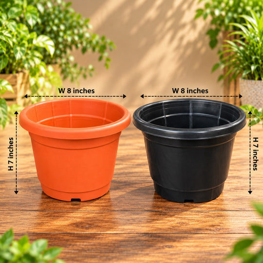 8 inches nursery pots
