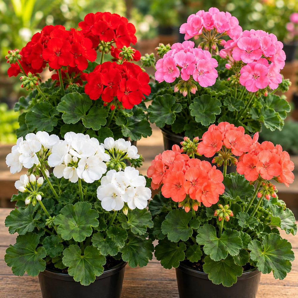Geranium flower combo ( set of 4 )